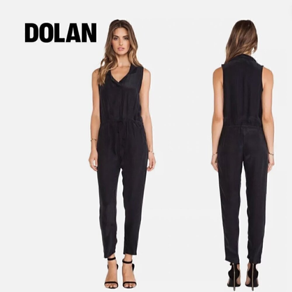 Dolan T Shirt Los Angeles Anthropologie Romper Jumpsuit XS Black Sleeveless